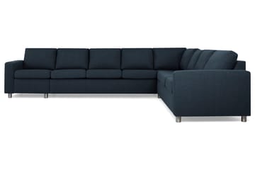 Crazy 7-sits Vändbar L-formad XX-Large Hörnsoffa i Tyg - Blå - Möbler - Soffa - Hörnsoffa