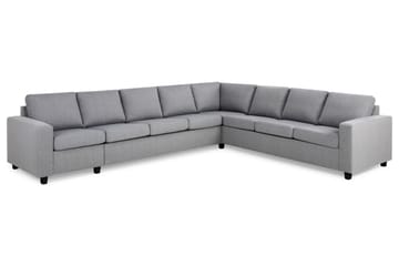 Crazy 7-sits Vändbar L-formad XX-Large Hörnsoffa i Tyg - Grå - Möbler - Soffa - Hörnsoffa