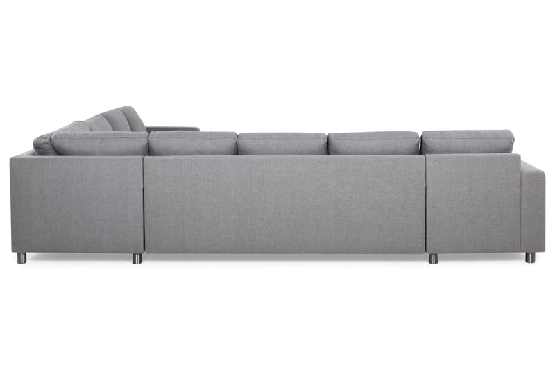 Crazy 7-sits Vändbar L-formad XX-Large Hörnsoffa i Tyg - Grå - Möbler - Soffa - Hörnsoffa