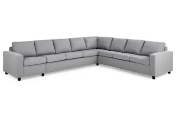 Crazy 7-sits Vändbar L-formad XX-Large Hörnsoffa i Tyg - Grå - Möbler - Soffa - Hörnsoffa