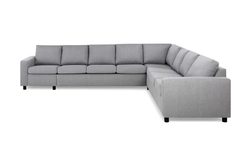 Crazy 7-sits Vändbar L-formad XX-Large Hörnsoffa i Tyg - Grå - Möbler - Soffa - Hörnsoffa