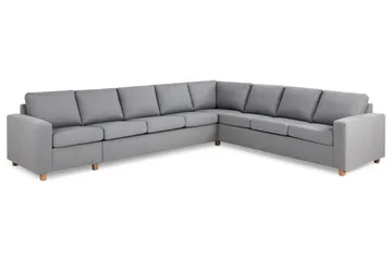 Crazy 7-sits Vändbar L-formad XX-Large Hörnsoffa i Tyg - Grå - Möbler - Soffa - Hörnsoffa