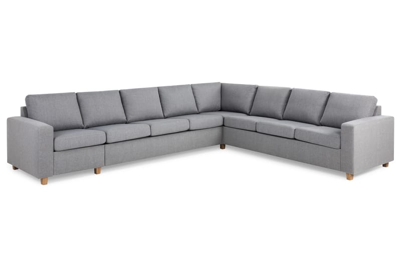Crazy 7-sits Vändbar L-formad XX-Large Hörnsoffa i Tyg - Grå - Möbler - Soffa - Hörnsoffa