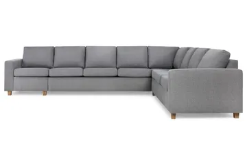 Crazy 7-sits Vändbar L-formad XX-Large Hörnsoffa i Tyg - Grå - Möbler - Soffa - Hörnsoffa