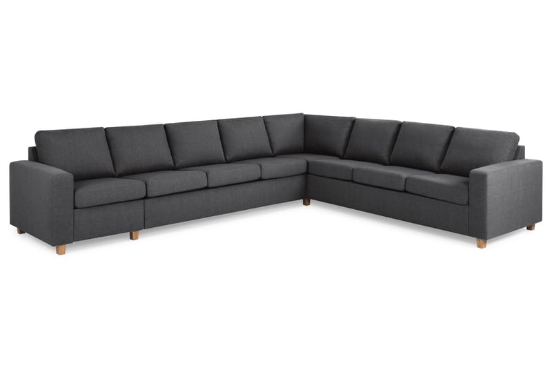 Crazy 7-sits Vändbar L-formad XX-Large Hörnsoffa i Tyg - Mörkgrå - Möbler - Soffa - Hörnsoffa