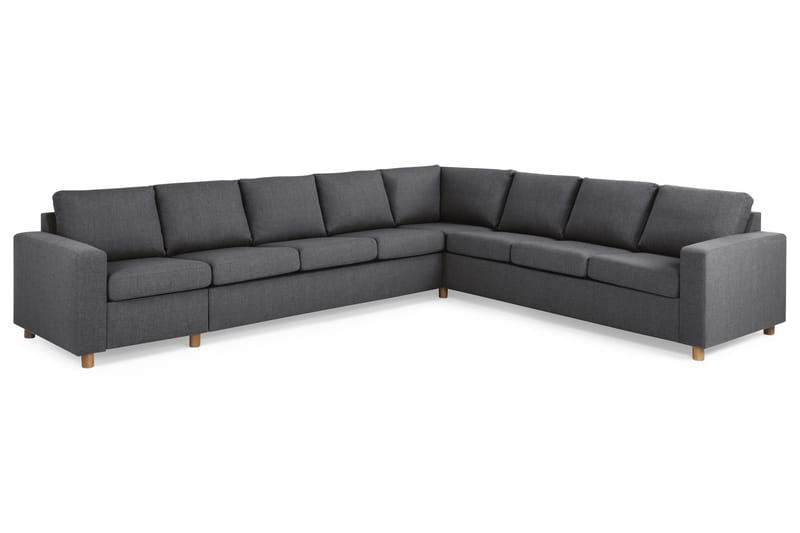 Crazy 7-sits Vändbar L-formad XX-Large Hörnsoffa i Tyg - Mörkgrå - Möbler - Soffa - Hörnsoffa