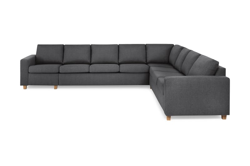 Crazy 7-sits Vändbar L-formad XX-Large Hörnsoffa i Tyg - Mörkgrå - Möbler - Soffa - Hörnsoffa