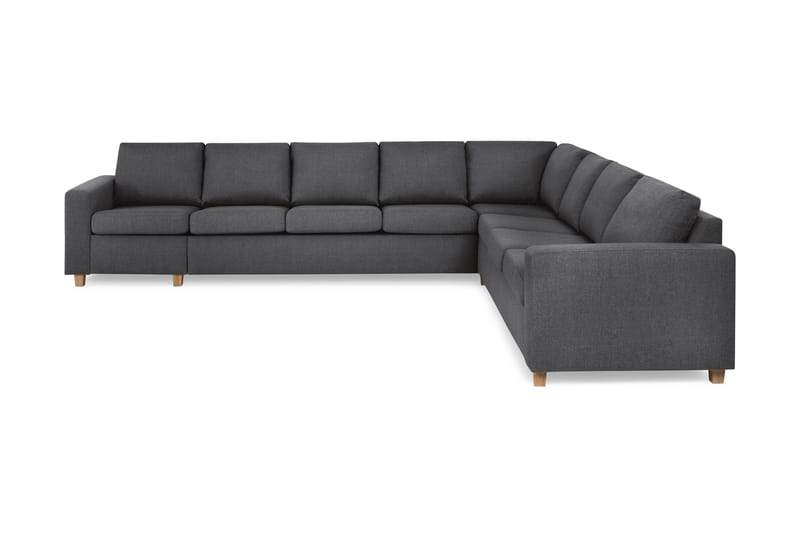 Crazy 7-sits Vändbar L-formad XX-Large Hörnsoffa i Tyg - Mörkgrå - Möbler - Soffa - Hörnsoffa