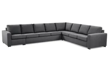 Crazy 7-sits Vändbar L-formad XX-Large Hörnsoffa i Tyg - Mörkgrå - Möbler - Soffa - Hörnsoffa