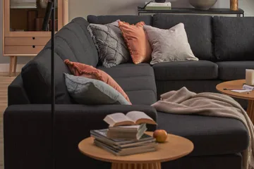 Crazy 7-sits Vändbar U-formad XX-Large Hörnsoffa med divan i Tyg - Antracit - Möbler - Soffa - Hörnsoffa - Hörnsoffa med divan