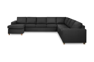 Crazy 7-sits Vändbar U-formad XX-Large Hörnsoffa med divan i Tyg - Antracit - Möbler - Soffa - Hörnsoffa - Hörnsoffa med divan