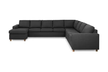 Crazy 7-sits Vändbar U-formad XX-Large Hörnsoffa med divan i Tyg - Antracit - Möbler - Soffa - Hörnsoffa - Hörnsoffa med divan