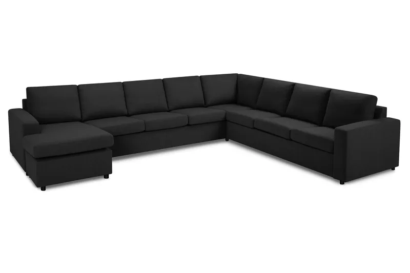 Crazy 7-sits Vändbar U-formad XX-Large Hörnsoffa med divan i Tyg - Antracit - Möbler - Soffa - Hörnsoffa - Hörnsoffa med divan