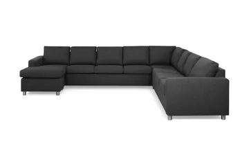 Crazy 7-sits Vändbar U-formad XX-Large Hörnsoffa med divan i Tyg - Antracit - Möbler - Soffa - Hörnsoffa - Hörnsoffa med divan
