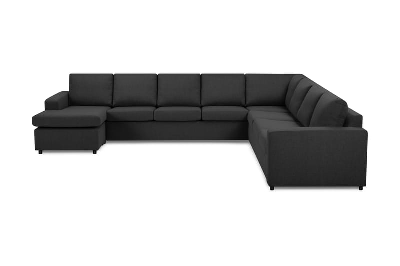 Crazy 7-sits Vändbar U-formad XX-Large Hörnsoffa med divan i Tyg, Antracit