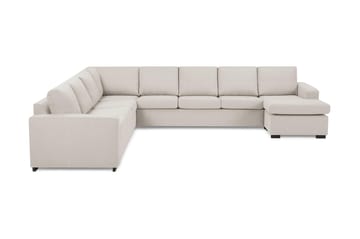 Crazy 7-sits Vändbar U-formad XX-Large Hörnsoffa med divan i Tyg - Beige - Möbler - Soffa - Hörnsoffa - Hörnsoffa med divan