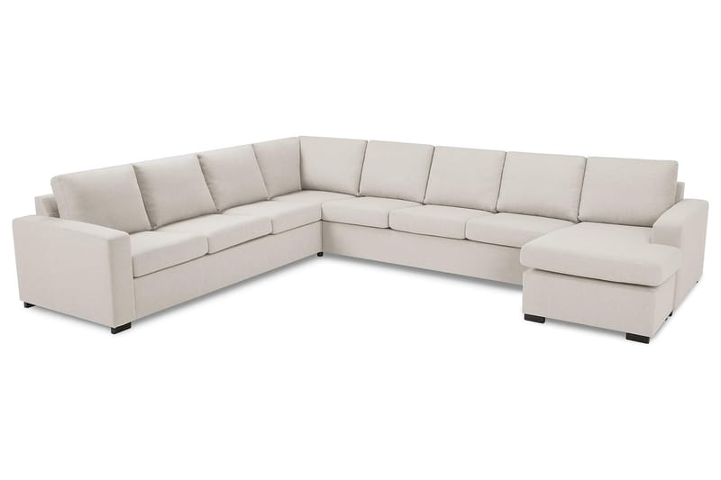 Crazy 7-sits Vändbar U-formad XX-Large Hörnsoffa med divan i Tyg - Beige - Möbler - Soffa - Hörnsoffa - Hörnsoffa med divan