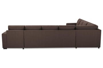 Crazy 7-sits Vändbar U-formad XX-Large Hörnsoffa med divan i Tyg - Brun - Möbler - Soffa - Hörnsoffa - Hörnsoffa med divan