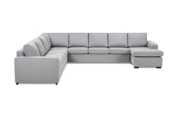 Crazy 7-sits Vändbar U-formad XX-Large Hörnsoffa med divan i Tyg - Grå - Möbler - Soffa - Hörnsoffa - Hörnsoffa med divan