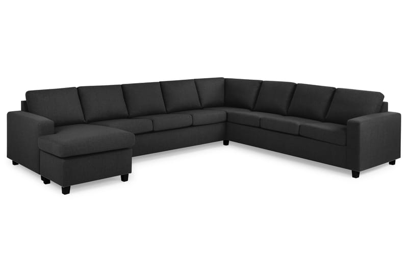 Crazy 7-sits Vändbar U-formad XX-Large Hörnsoffa med divan i Tyg - Mörkgrå / Antracit - Möbler - Soffa - Hörnsoffa - Hörnsoffa med divan