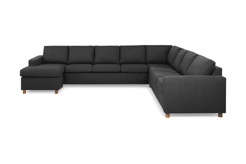 Crazy 7-sits Vändbar U-formad XX-Large Hörnsoffa med divan i Tyg - Mörkgrå / Antracit - Möbler - Soffa - Hörnsoffa - Hörnsoffa med divan