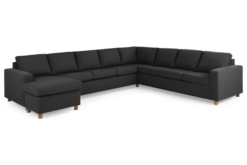 Crazy 7-sits Vändbar U-formad XX-Large Hörnsoffa med divan i Tyg - Mörkgrå / Antracit - Möbler - Soffa - Hörnsoffa - Hörnsoffa med divan
