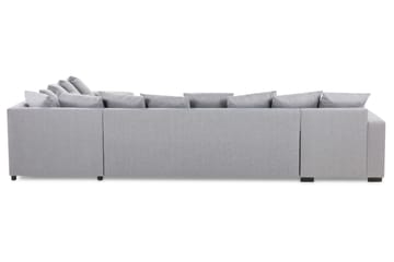 Crazy 7-sits Vänstervänd U-formad XX-Large Hörnsoffa med divan i Tyg - Grå - Möbler - Soffa - Hörnsoffa - Hörnsoffa med divan