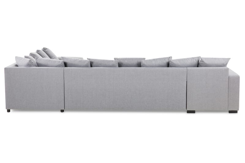 Crazy 7-sits Vänstervänd U-formad XX-Large Hörnsoffa med divan i Tyg - Grå - Möbler - Soffa - Hörnsoffa - Hörnsoffa med divan