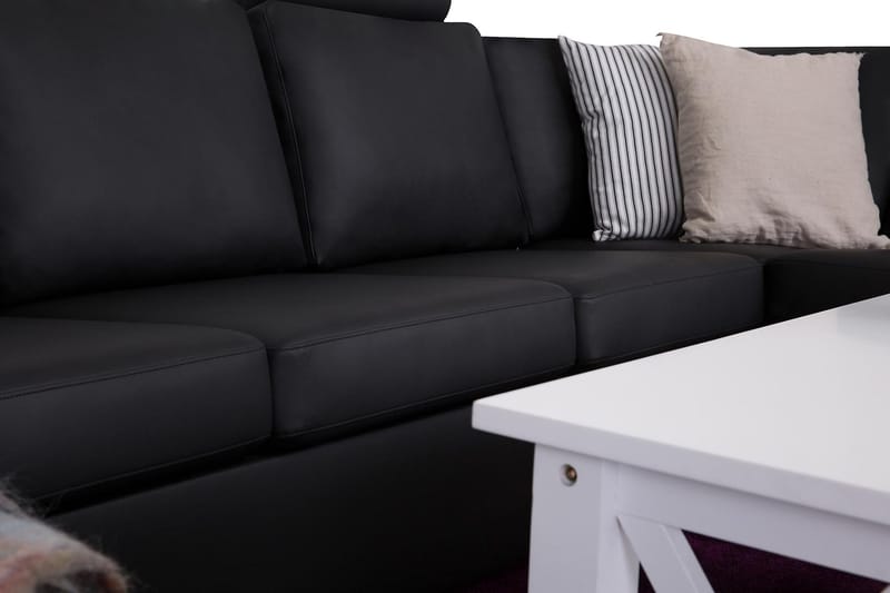 Crazy Hörnsoffa XL med Divan Vänster - Svart - Möbler - Soffa - Hörnsoffa - Hörnsoffa med divan