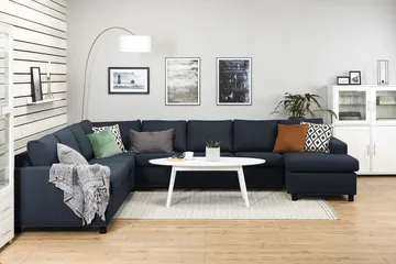 Crazy Hörnsoffa XXL med Divan Höger - Blå - Möbler - Soffa - Hörnsoffa - Hörnsoffa med divan