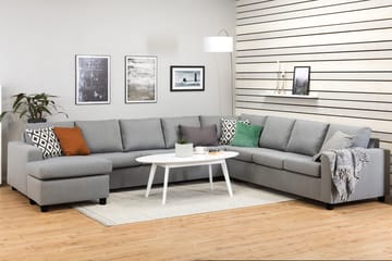 Crazy Hörnsoffa XXL med Divan Vänster - Grå - Möbler - Soffa - Hörnsoffa - Hörnsoffa med divan