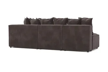 Cubo 5-sits L-formad Djup Modulhörnsoffa i Sammet - Mörkgrå - Möbler - Soffa - Sammetssoffa