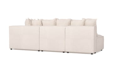 Cubo 5-sits L-formad Djup Modulhörnsoffa i Tyg - Beige - Möbler - Soffa - Hörnsoffa