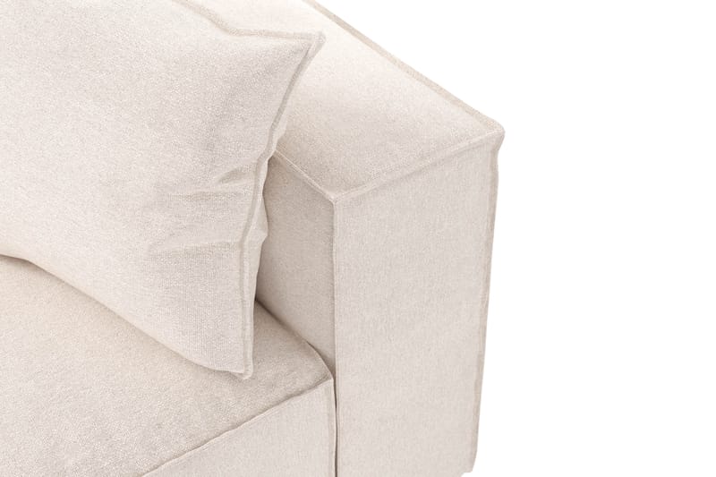 Cubo 5-sits L-formad Djup Modulhörnsoffa i Tyg - Beige - Möbler - Soffa - Hörnsoffa