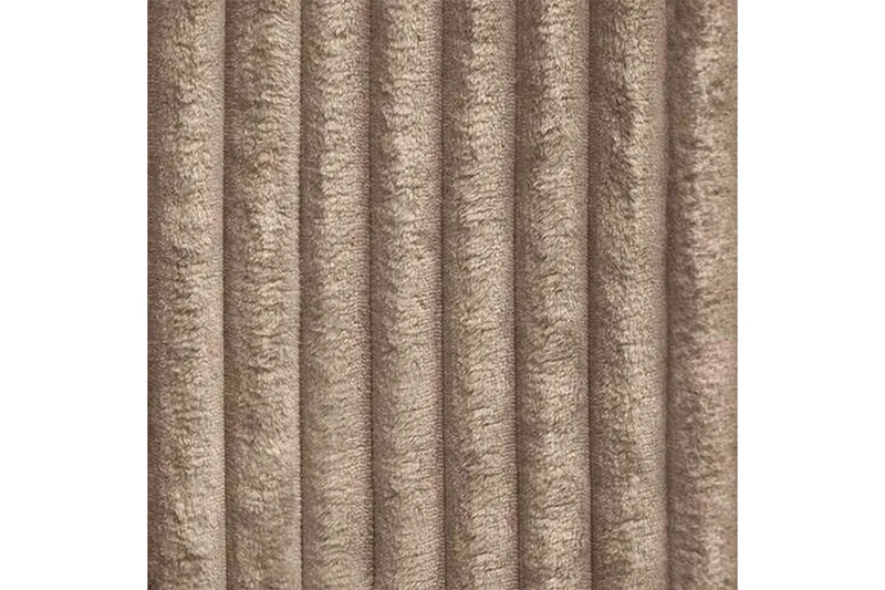 Denegal 3-sits Vänstervänd Divansoffa 237 cm med Förvaring i Sammet - Beige - Möbler - Soffa - Divansoffa & schäslongsoffa - 3 sits soffa med divan