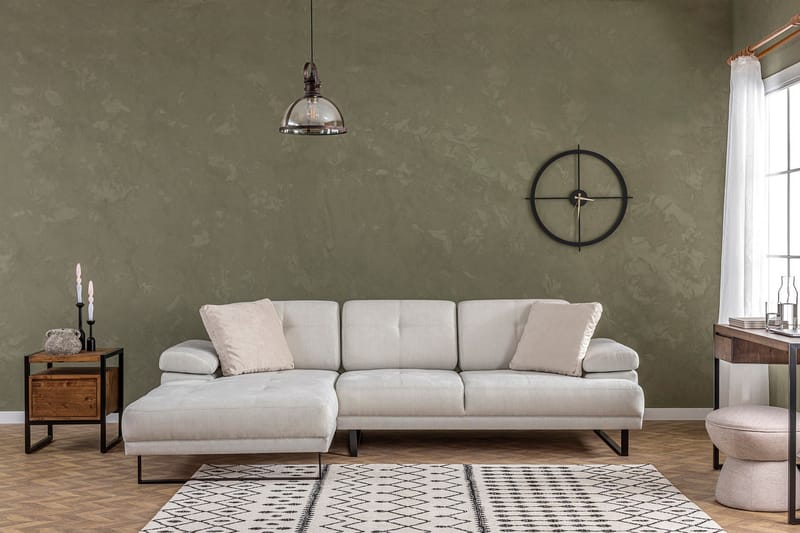 Divansoffa 3-sits Caboolture - Beige - Möbler - Soffa - Hörnsoffa