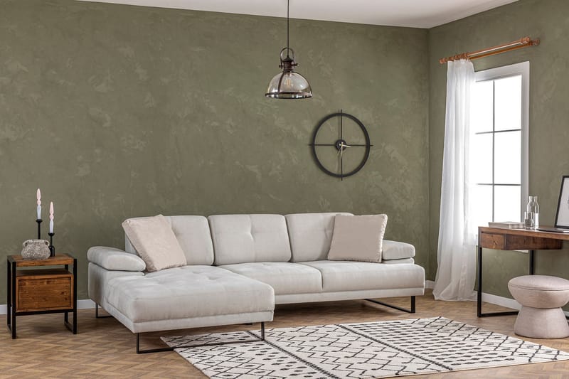 Divansoffa 3-sits Caboolture - Beige - Hörnsoffa