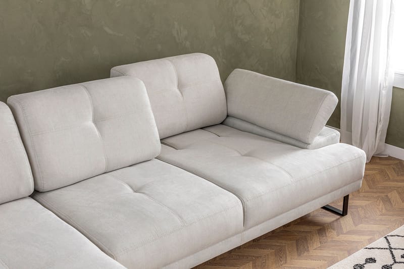 Divansoffa 3-sits Caboolture - Beige - Möbler - Soffa - Hörnsoffa
