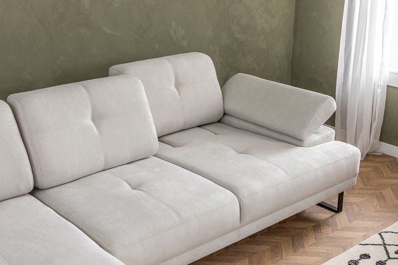 Divansoffa 3-sits Caboolture - Beige - Möbler - Soffa - Hörnsoffa