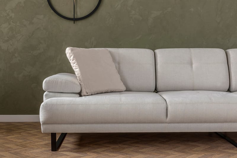 Divansoffa 3-sits Caboolture - Beige - Möbler - Soffa - Hörnsoffa