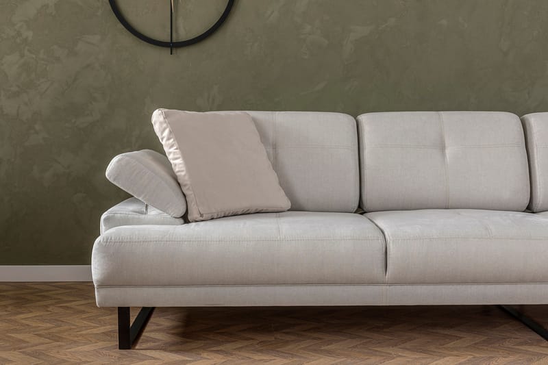 Divansoffa 3-sits Caboolture - Beige - Möbler - Soffa - Hörnsoffa