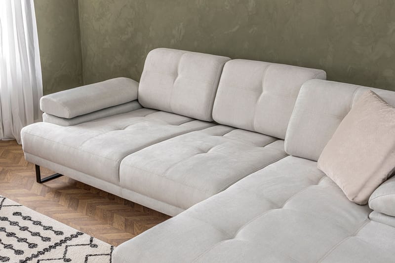 Divansoffa 3-sits Caboolture - Beige - Möbler - Soffa - Hörnsoffa