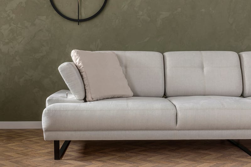 Divansoffa 3-sits Caboolture - Beige - Möbler - Soffa - Hörnsoffa