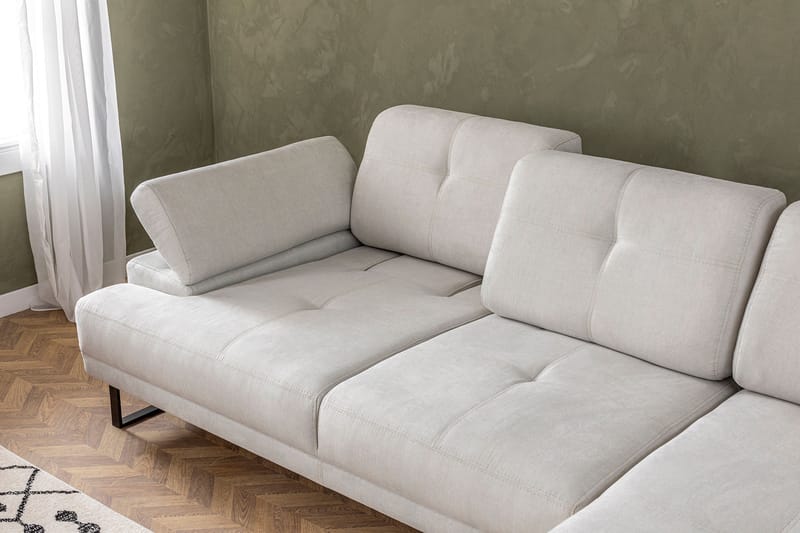Divansoffa 3-sits Caboolture - Beige - Möbler - Soffa - Hörnsoffa