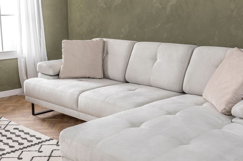 Divansoffa 3-sits Caboolture - Beige - Möbler - Soffa - Hörnsoffa