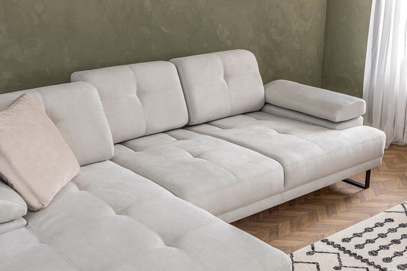 Divansoffa 3-sits Caboolture - Beige - Möbler - Soffa - Hörnsoffa