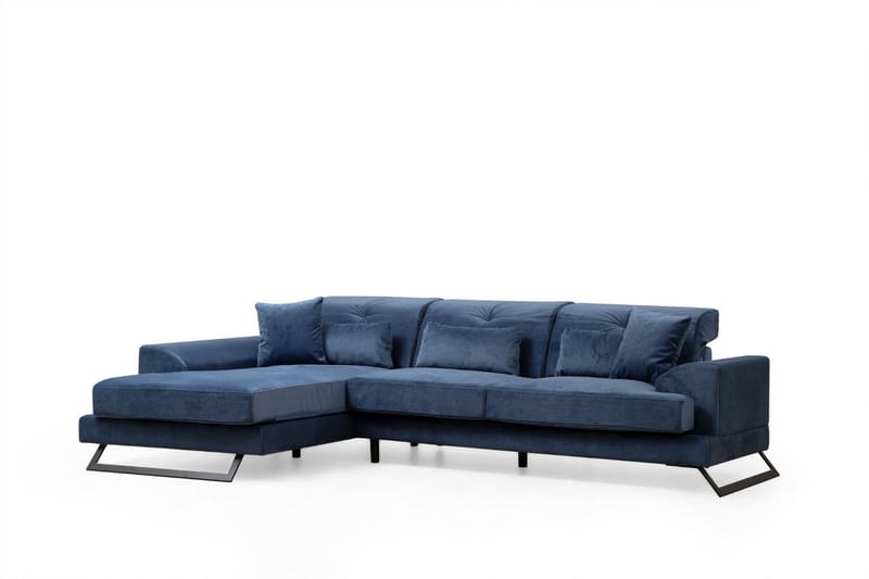 Divansoffa 3-sits Janavia - Blå - Möbler - Soffa - Hörnsoffa