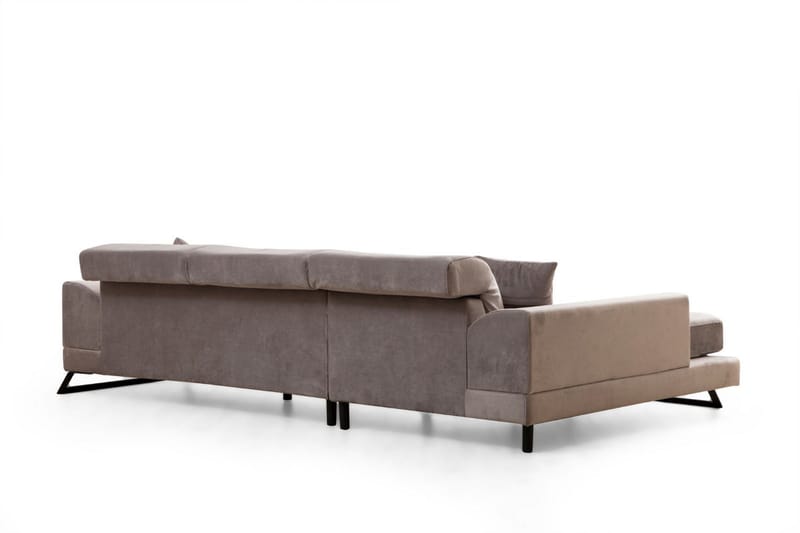 Divansoffa 3-sits Janavia - Grå - Möbler - Soffa - Divansoffa & schäslongsoffa - 3 sits soffa med divan