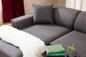 Divansoffa 3-sits Smithton - Antracit - Möbler - Soffa - Hörnsoffa
