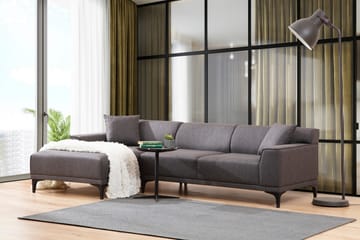 Divansoffa 3-sits Smithton - Antracit - Möbler - Soffa - Hörnsoffa